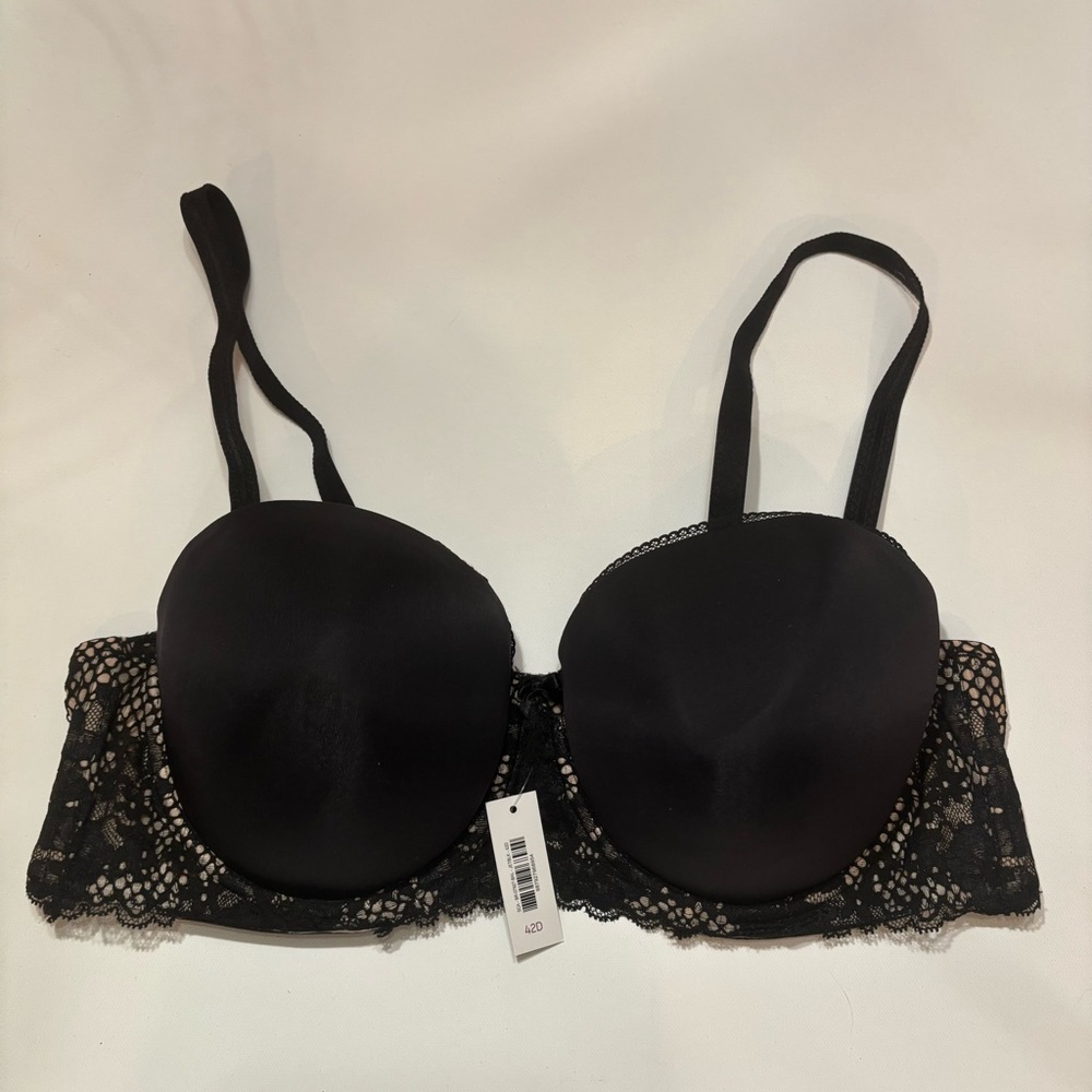 NWT Adore Me Black Lace Bra Size 42D